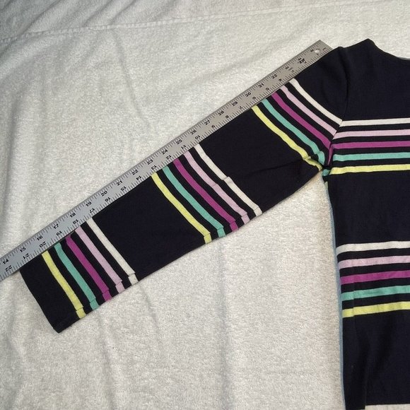 Talbots PM P Med Cotton Pullover Sweater Light Stripped Multi Blue White Boat - Picture 11 of 13